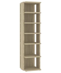 Scarpiera Rovere Sonoma 27,5x27x102 Cm In Legno Multistrato