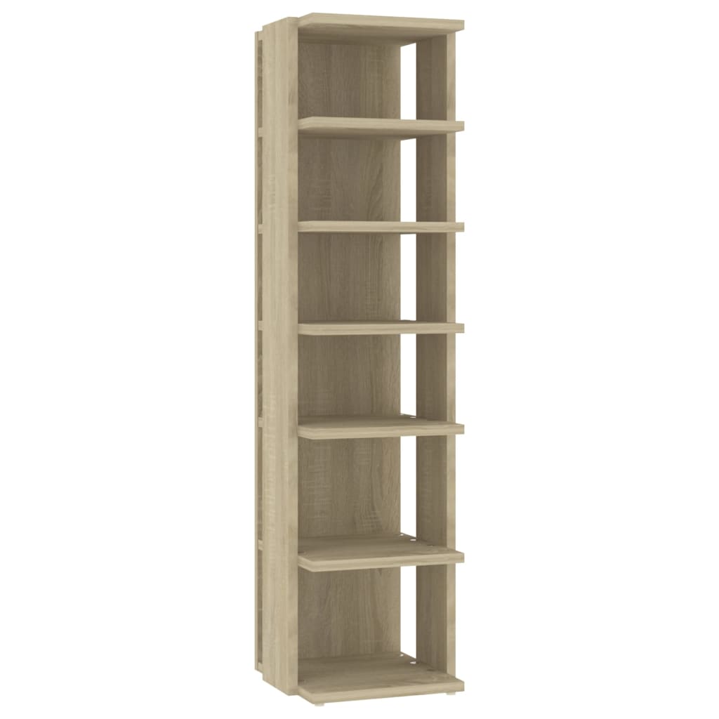 Scarpiera Rovere Sonoma 27,5x27x102 Cm In Legno Multistrato