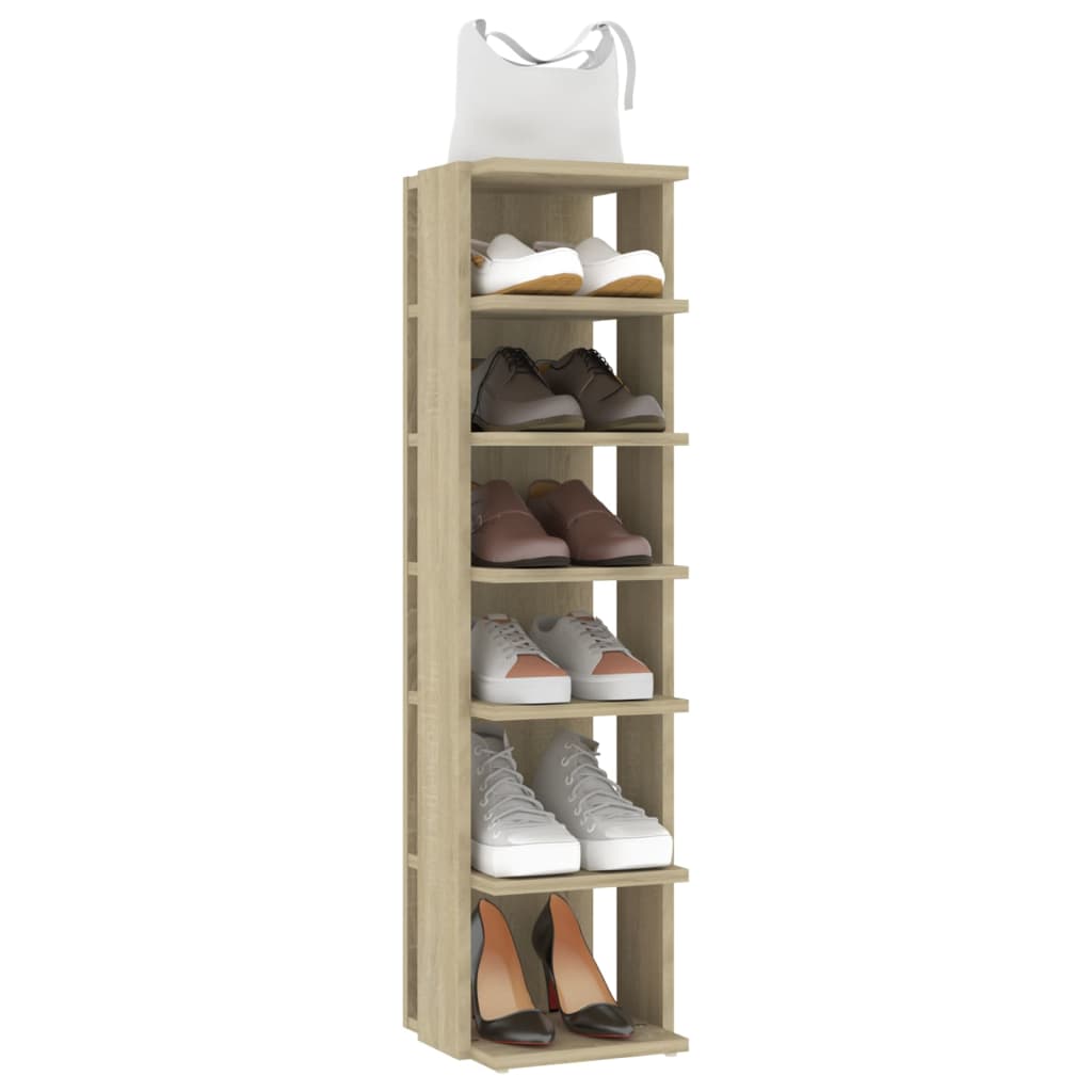 Scarpiera Rovere Sonoma 27,5x27x102 Cm In Legno Multistrato - Image 6