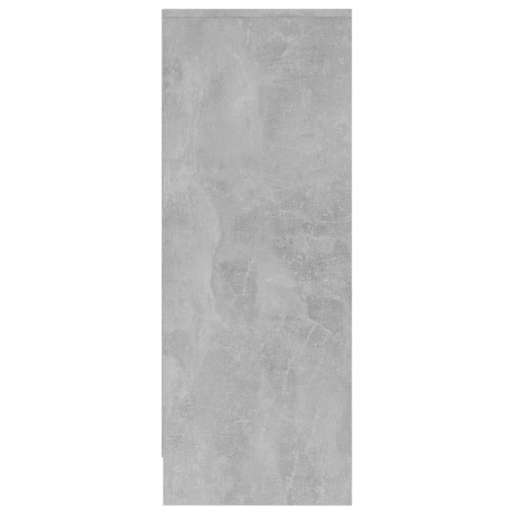 Scarpiera Grigio Cemento 31,5x35x90 Cm In Truciolato