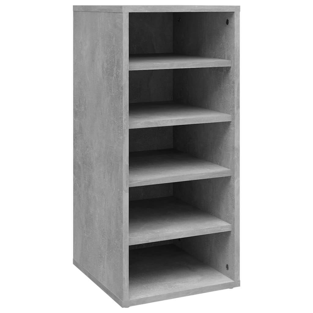 Scarpiera Grigio Cemento 31,5x35x70 Cm In Truciolato