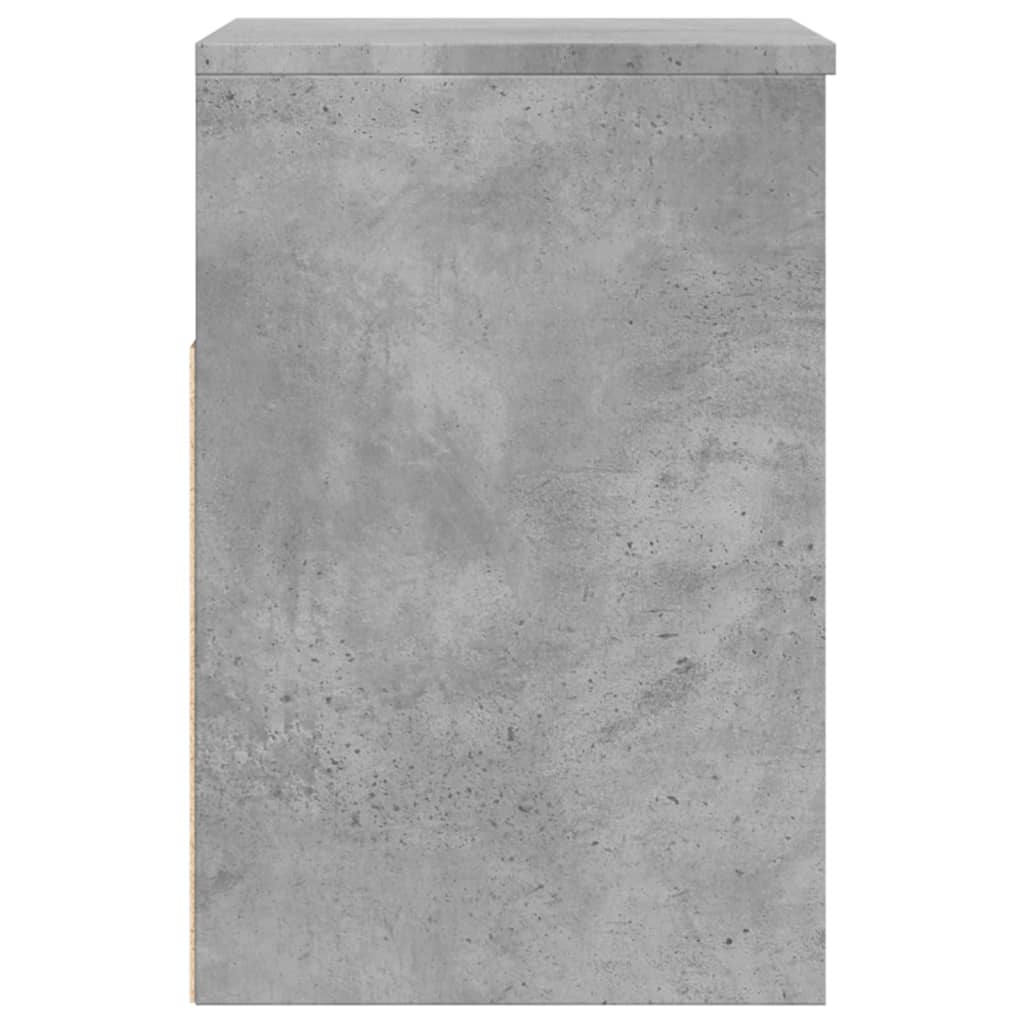 Panca Portascarpe Grigio Cemento 60x30x45 Cm In Truciolato - Image 3