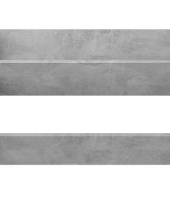 Scarpiera A Muro Grigio Cemento 80x18x60cm In Legno Multistrato