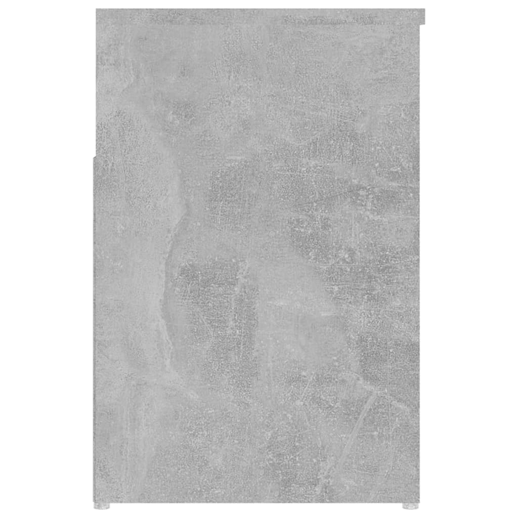Panca Portascarpe Grigio Cemento 80x30x45 Cm In Truciolato - Image 2
