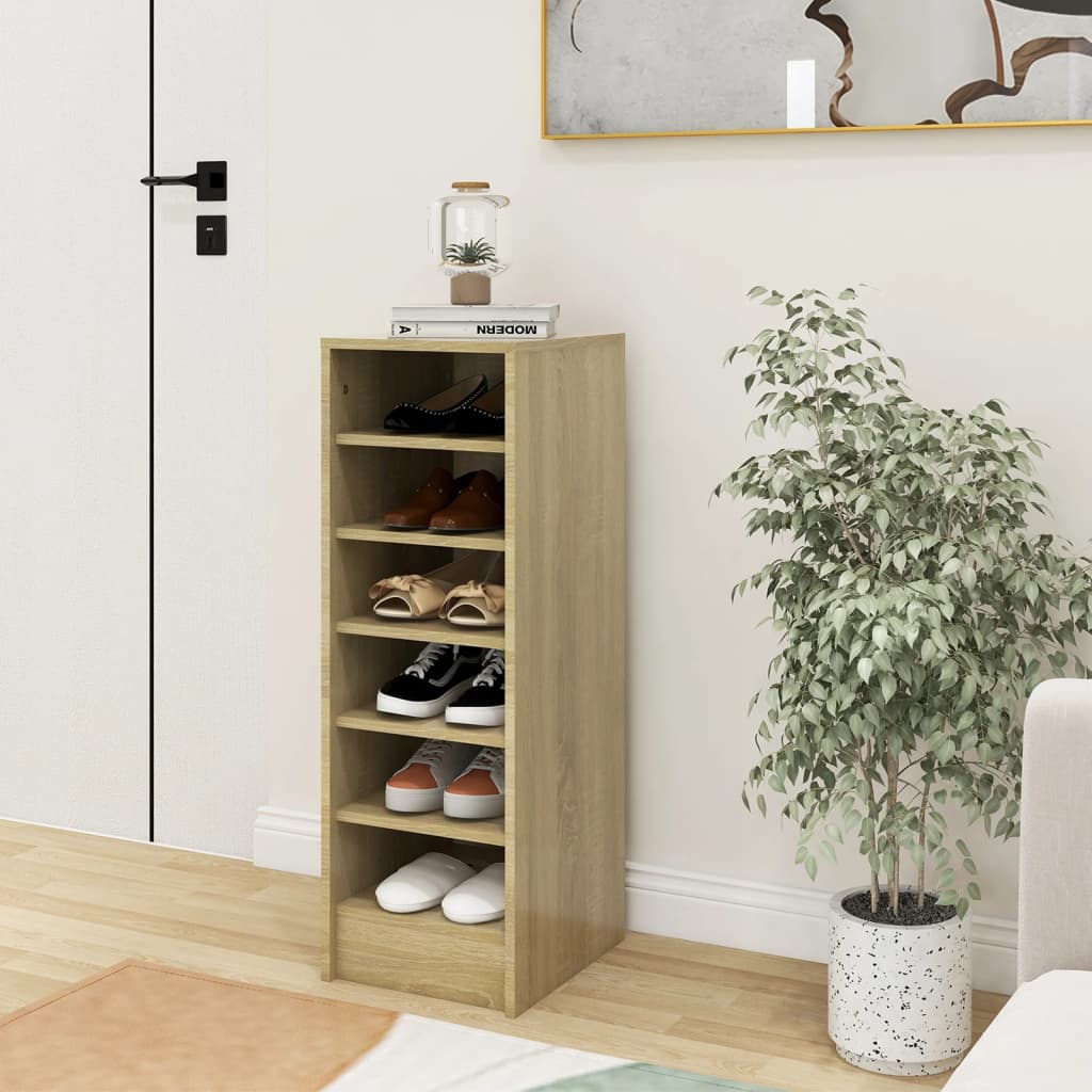 Scarpiera Rovere Sonoma 31,5x35x90 Cm In Truciolato - Image 3