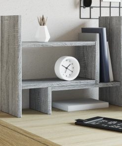 Organizer Scrivania Grigio Sonoma 38,5x17x39 Legno Multistrato