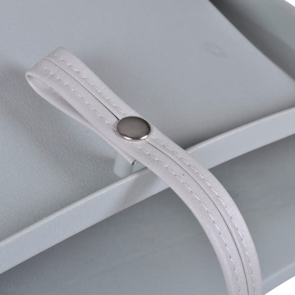 Sedile Per Barca Pieghevole Senza Cuscino Grigio 48x51x41 cm