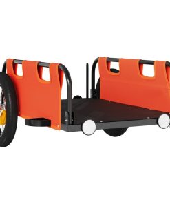 Rimorchio Da Bici Arancione Oxford E Ferro
