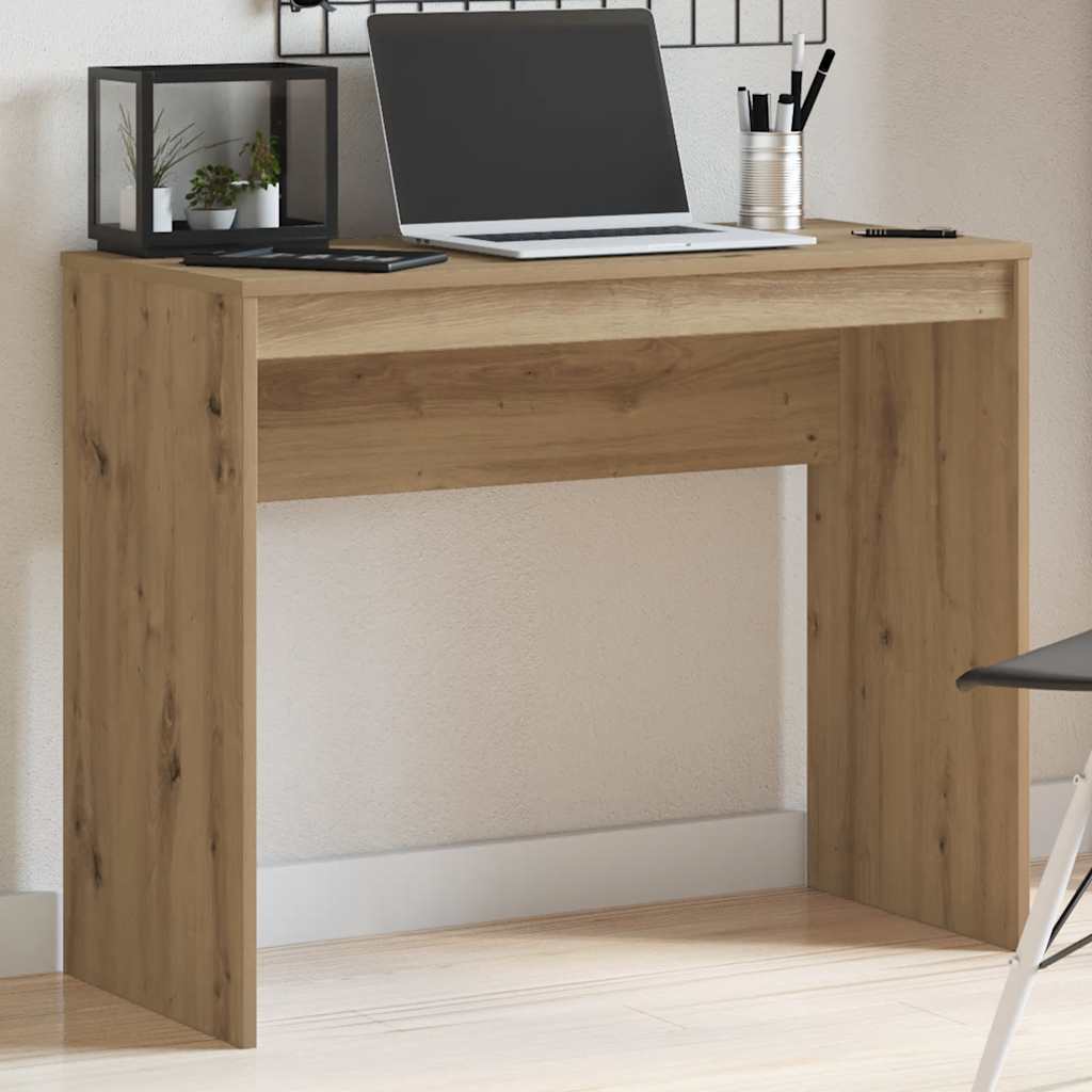 Scrivania Rovere Artigianale 90x40x72 Cm In Legno Multistrato - Image 3