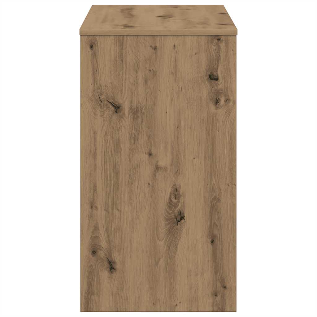Scrivania Rovere Artigianale 90x40x72 Cm In Legno Multistrato - Image 5