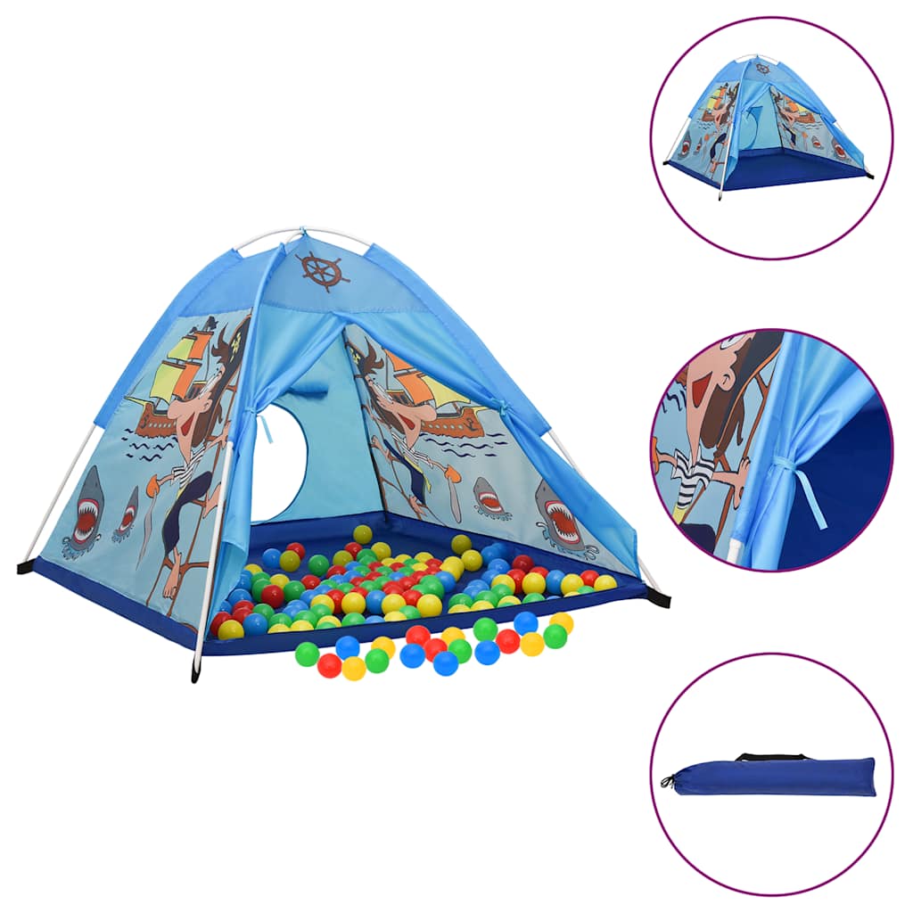 Tenda Da Gioco Per Bambini Blu 120x120x90 cm - Image 6