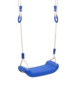 Seggiolini Per Altalena Con Corde 2 Pz Blu 38x16 Cm Polietilene