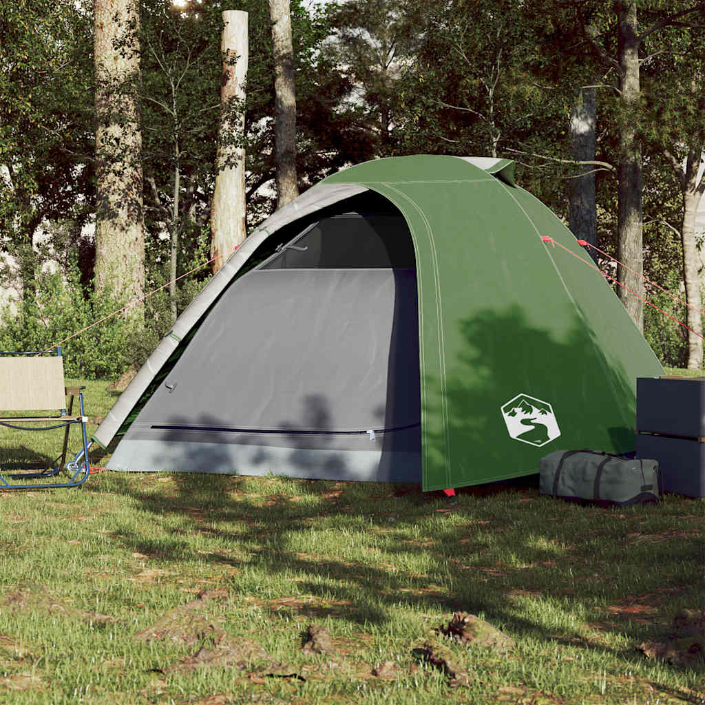Tenda Da Campeggio A Cupola Per 4 Persone Verde Impermeabile