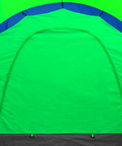 Tenda Da Campeggio In Poliestere Per 9 Persone Blu E Verde