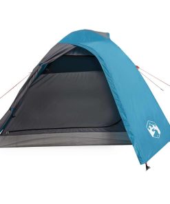 Tenda Da Campeggio A Cupola Per 3 Persone Blu Impermeabile