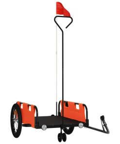 Rimorchio Da Bici Arancione E Grigio Oxford E Ferro