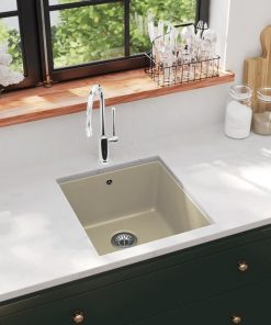 Lavello Da Cucina In Granito Vasca Singola Beige