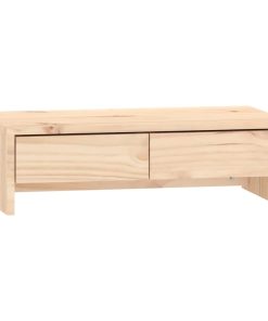 Supporto Per Monitor 50x27x15 Cm In Legno Massello Di Pino