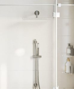 Testa Doccia A Pioggia In Acciaio Inox 304 40x40 Cm Quadrata