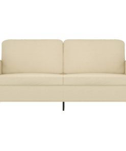 Divano A 2 Posti Crema 140 Cm In Tessuto