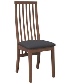 Sedie Da Pranzo Con Cuscini 2pz Marrone Legno Massello Di Hevea