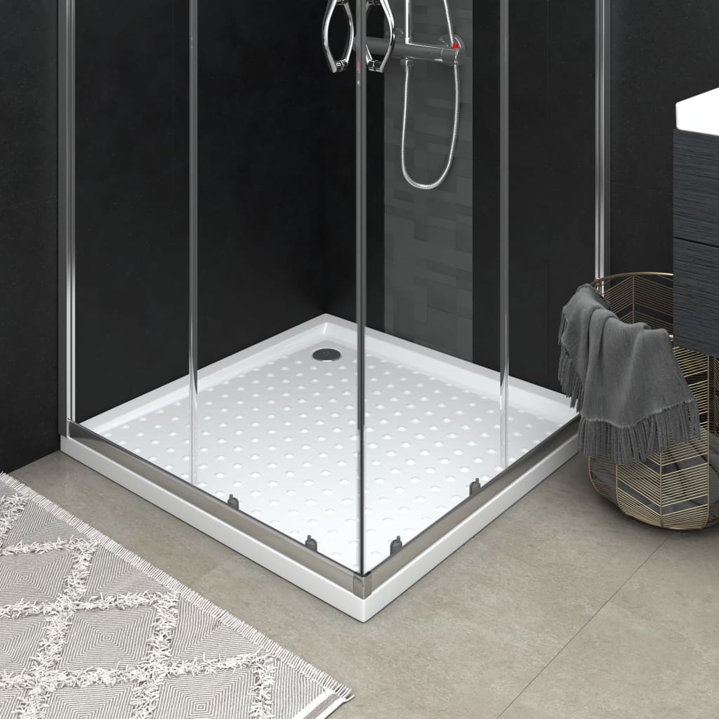 Piatto Doccia Con Superficie Puntinata Bianco 90x90x4 Cm In Abs - Image 3