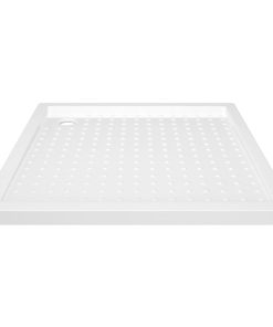 Piatto Doccia Con Superficie Puntinata Bianco 90x90x4 Cm In Abs