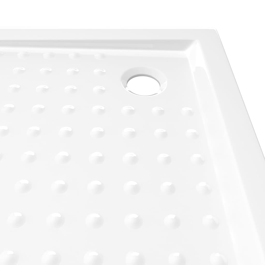 Piatto Doccia Con Superficie Puntinata Bianco 90x90x4 Cm In Abs - Image 4