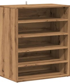 Scarpiera Rovere Artigianale 60x35x70 Cm In Legno Multistrato