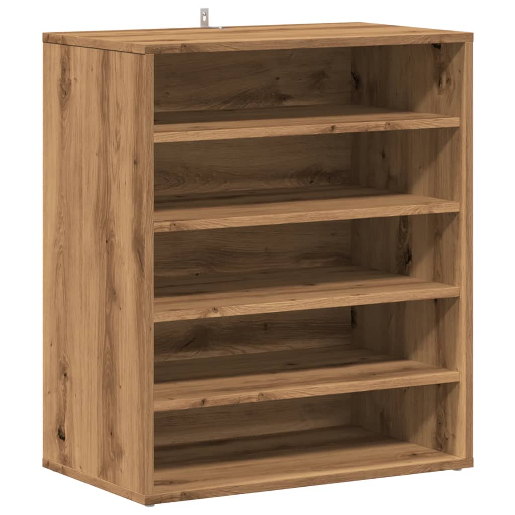 Scarpiera Rovere Artigianale 60x35x70 Cm In Legno Multistrato
