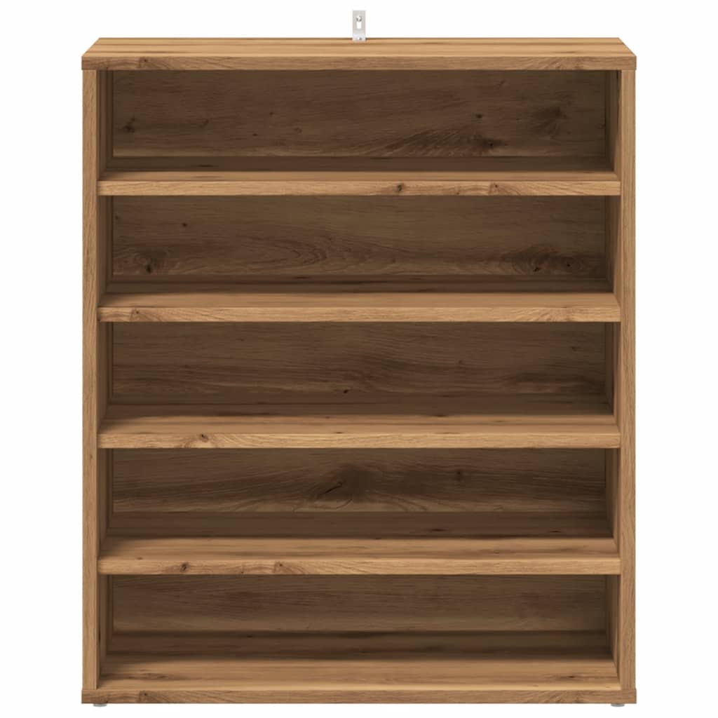 Scarpiera Rovere Artigianale 60x35x70 Cm In Legno Multistrato - Image 4
