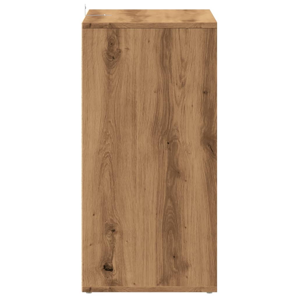 Scarpiera Rovere Artigianale 60x35x70 Cm In Legno Multistrato - Image 5