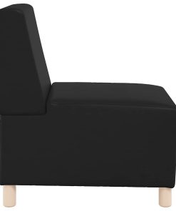 § Unità Di Divano Modulare Senza Braccioli § Nero 55 X 74 X 82 cm