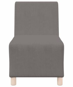 § Unità Di Divano Modulare Senza Braccioli § Grigio Chiaro