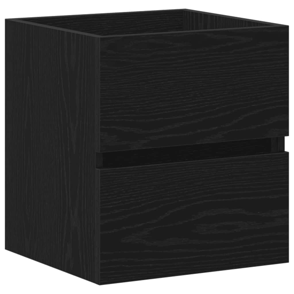 Mobile Lavabo Rovere Nero 41x38,5x45 Cm In Legno Multistrato - Image 4