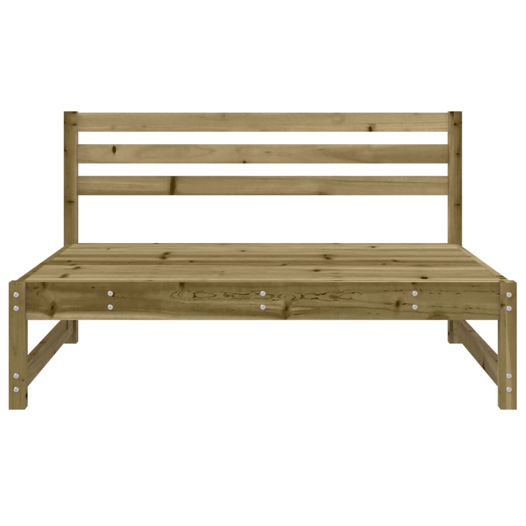 Divano Centrale Da Giardino 120x80 Cm Legno Impregnato Di Pino
