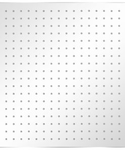 Soffione Per Doccia A Pioggia 2 Pz Acciaio Inossidabile 50x50cm