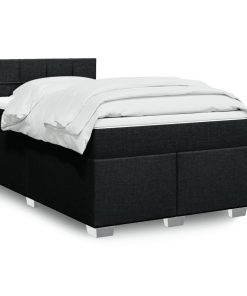 Giroletto A Molle Con Materasso Nero 120x200 Cm In Tessuto