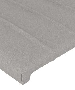 Testiera Ad Orecchio Grigio Chiaro 93x16x78/88 Cm In Tessuto