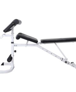 Panca Multifunzione Con Bilanciere E Set Di Manubri 60,5 kg