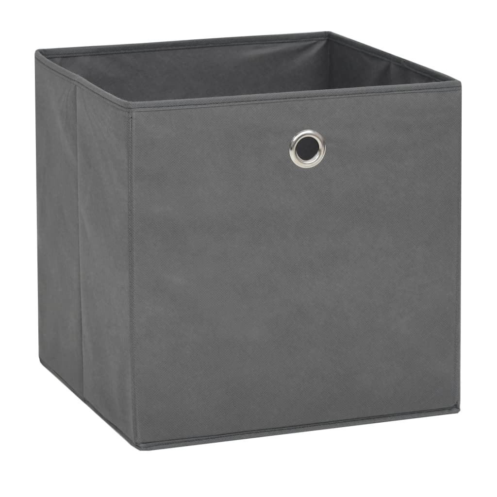 Contenitori 10 Pz In Tessuto Non Tessuto 32x32x32 Cm Grigio - Image 6