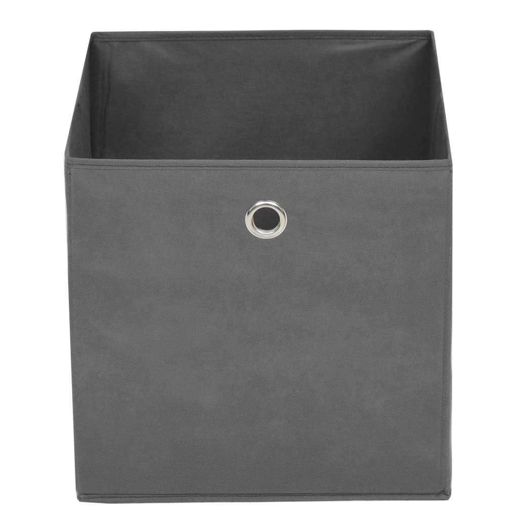 Contenitori 10 Pz In Tessuto Non Tessuto 32x32x32 Cm Grigio - Image 4