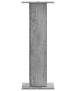 Supporti Altoparlanti 2 Pz Grigio 30x30x80 Cm In Multistrato