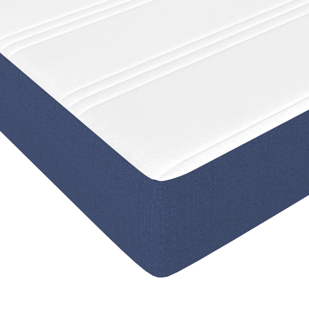Materasso A Molle Blu 140x190x20 Cm In Tessuto