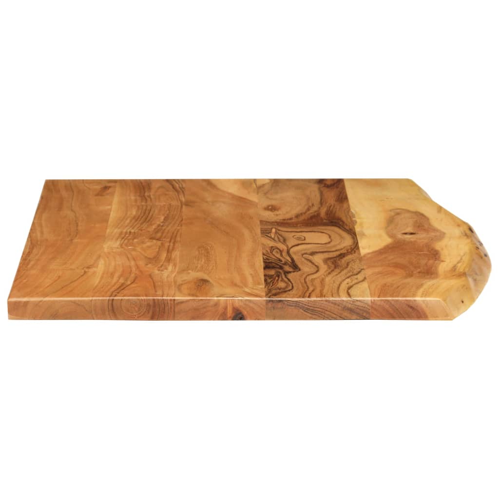 Piano Per Vanità Bagno In Massello Di Acacia 80x52x2,5 cm - Image 4