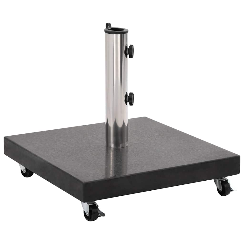 Base Per Parasole In Granito 30 Kg Quadrata Nera - Image 4