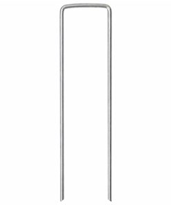 Picchetti Da Terra A Forma Di U 50 Pz 15x3,5 Cm Acciaio Zincato