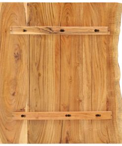 Piano Per Vanità Bagno In Massello Di Acacia 80x52x3,8 cm