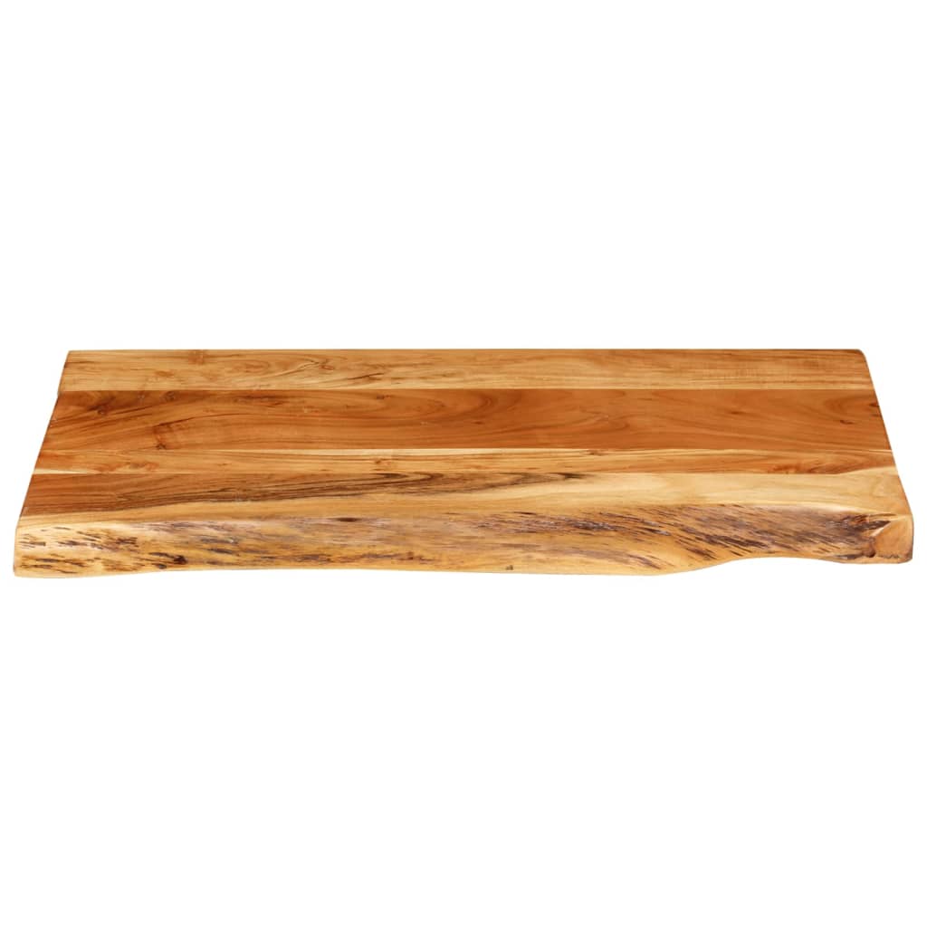 Piano Per Vanità Bagno In Massello Di Acacia 80x52x3,8 cm - Image 2