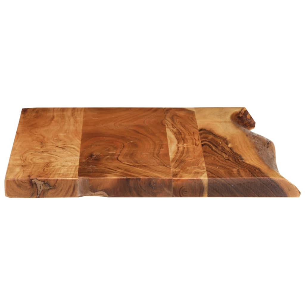 Piano Per Vanità Bagno In Massello Di Acacia 80x52x3,8 cm - Image 3